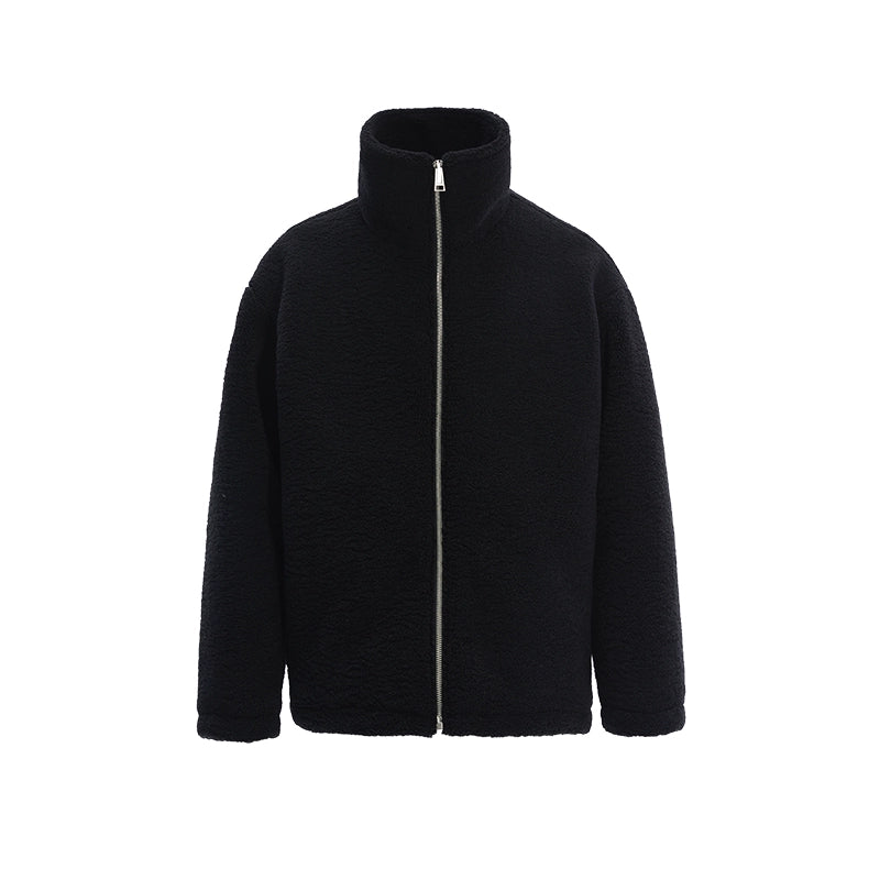 潮WOO专属TERRAINCOGNITA秋冬保暖重磅羊羔绒立领夹克防寒外套男