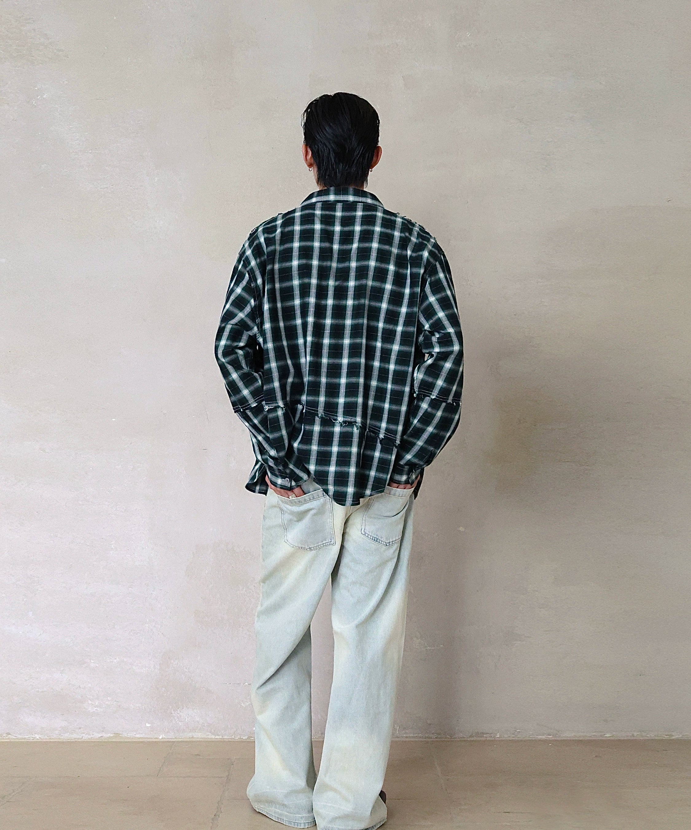 奶油白浅蓝A字型直筒牛仔裤日常通勤休闲百搭TERRAINCOGNITA25AW