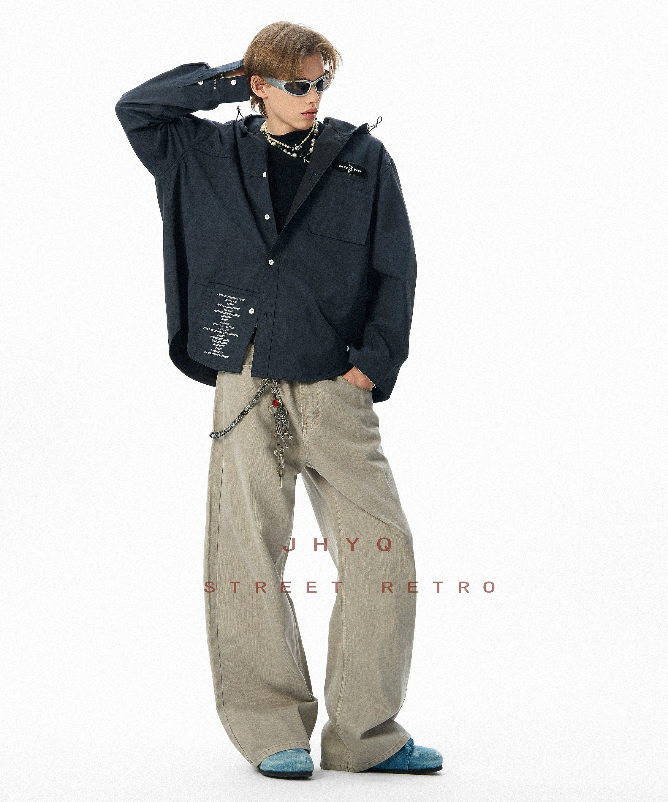 高品质丨JHYQ美式复古直筒休闲裤男宽松百搭工装cleanfit长裤男