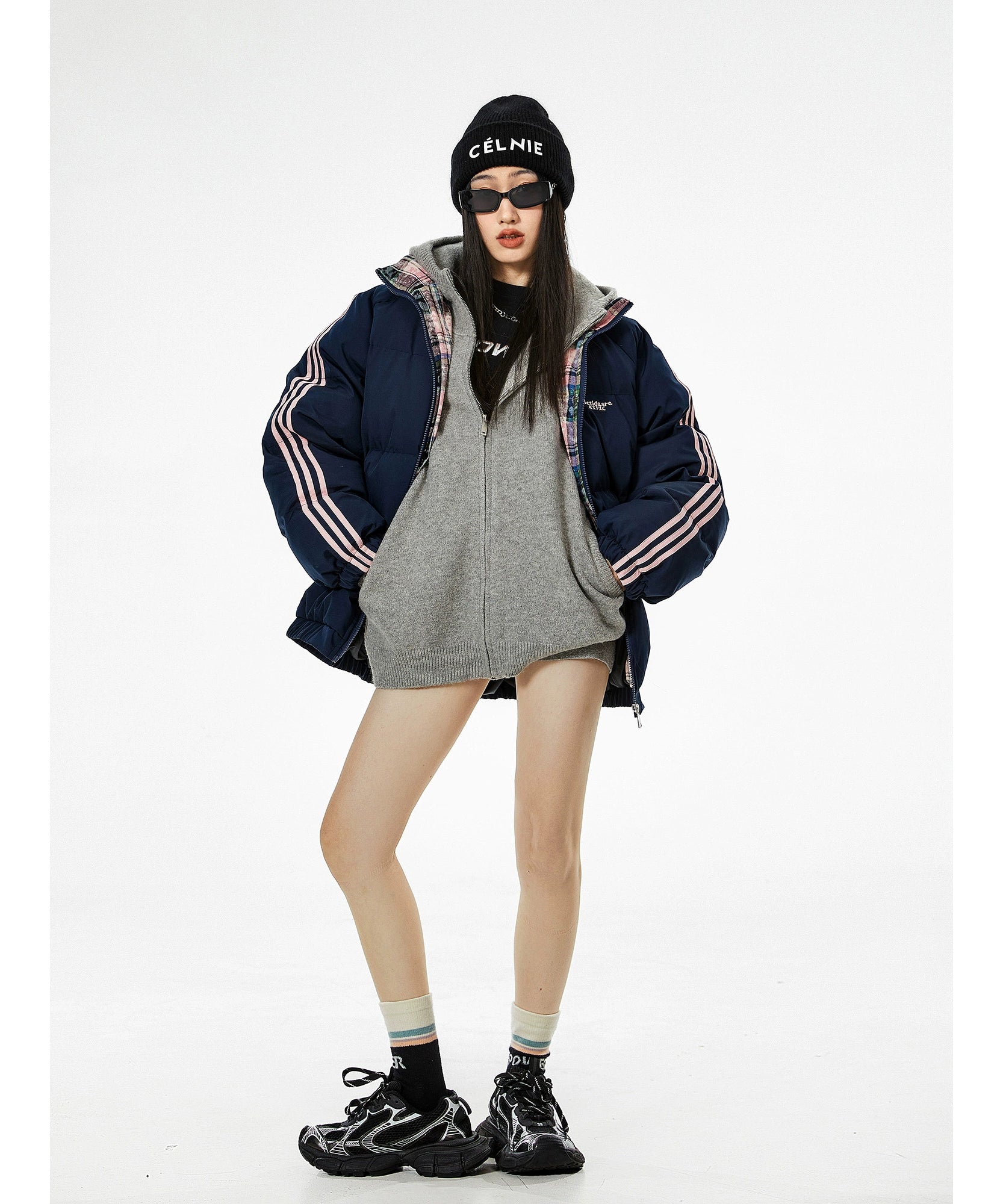 ICH MODE 美式复古棉服女冬季保暖加厚棉袄夹棉外套棉衣2025新款