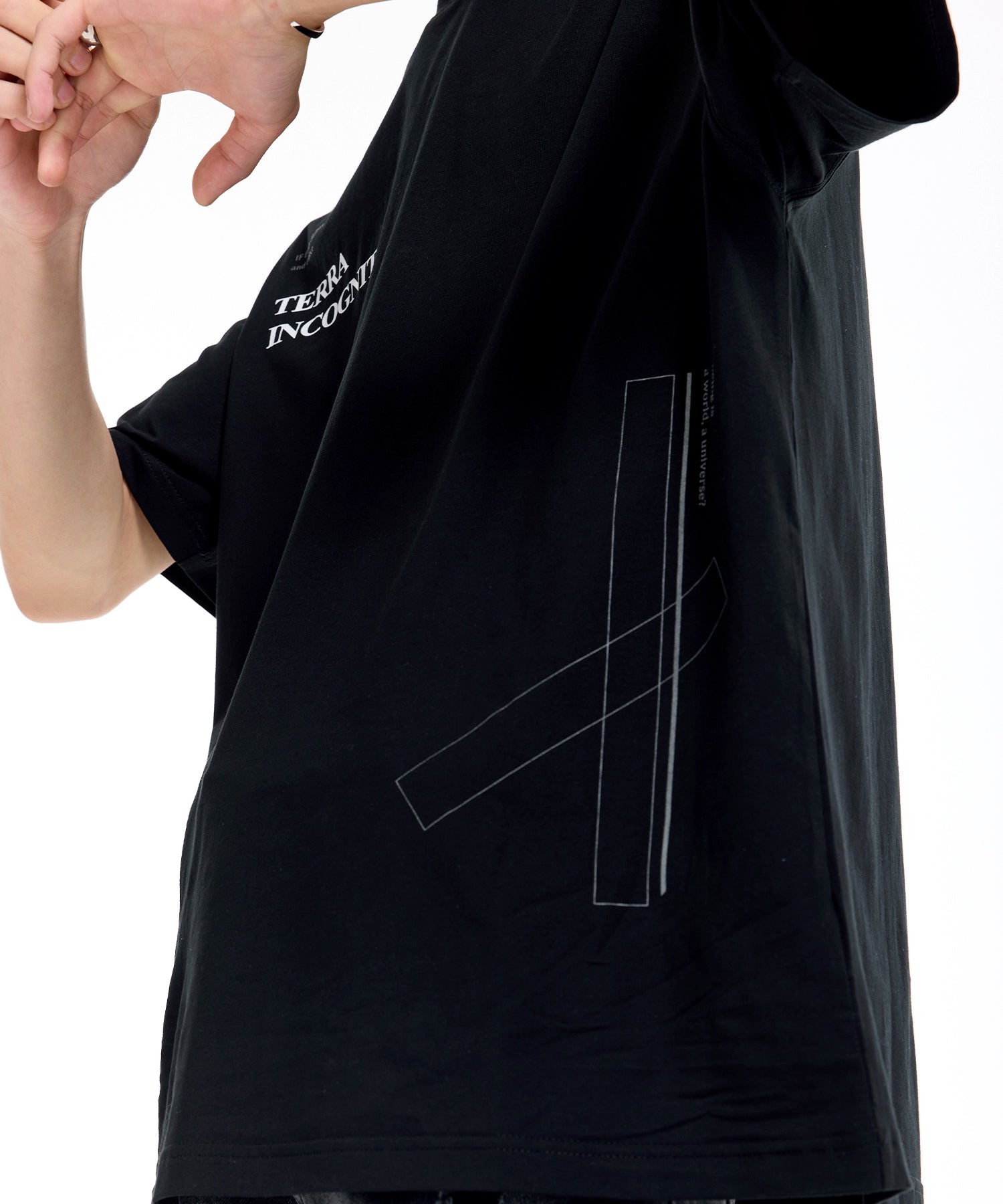 宽松舒适百搭休闲短袖3m反光主题直喷印花T恤男女TERRAINCOGNITA