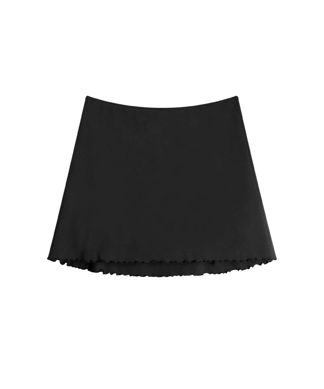 野生zero 辣妹吊带套装裙女夏黑灰带胸垫修身抹胸上衣a字半身裙子