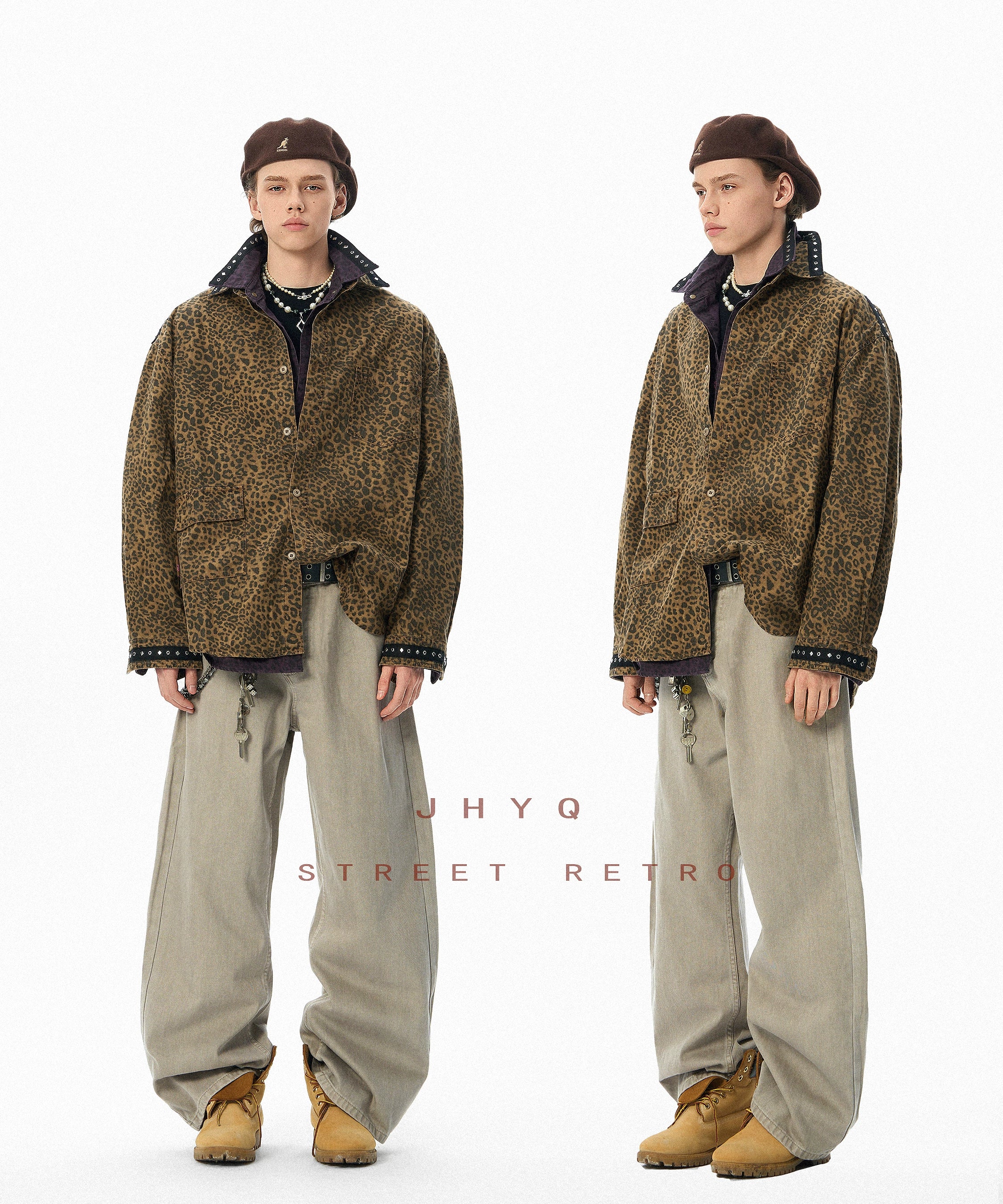 高品质丨JHYQ美式复古直筒休闲裤男宽松百搭工装cleanfit长裤男