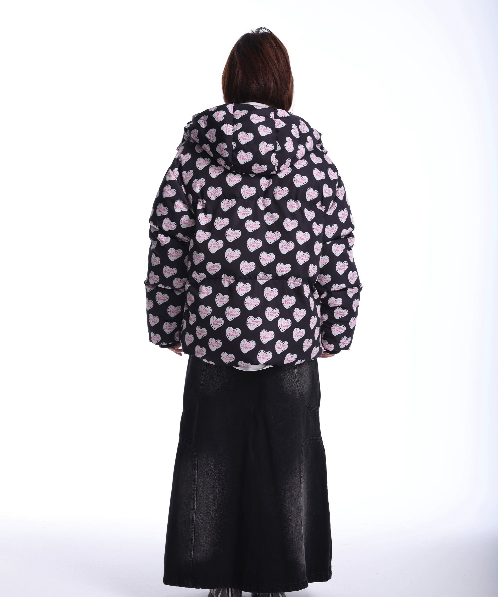 eeeeArtmonster满印面包服立领棉服男女秋冬潮牌复古宽松休闲外套