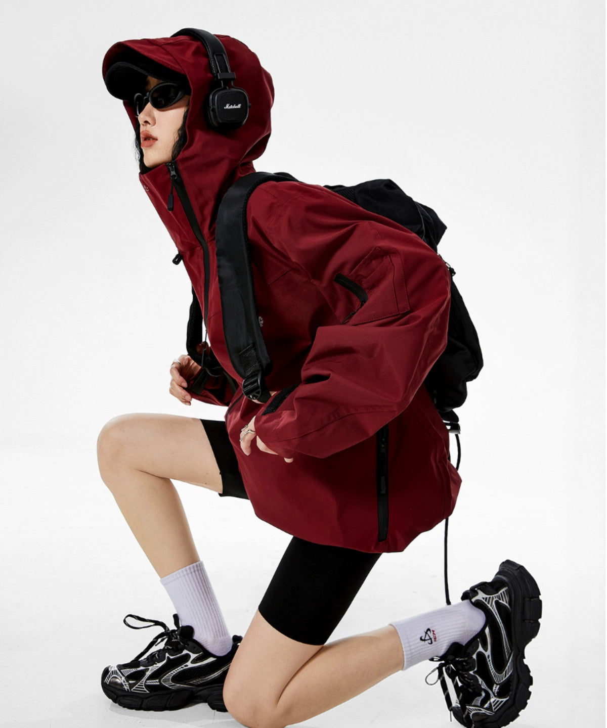 ICH MODE 美式复古冲锋衣外套女款2025新款秋冬宽松开衫上衣夹克