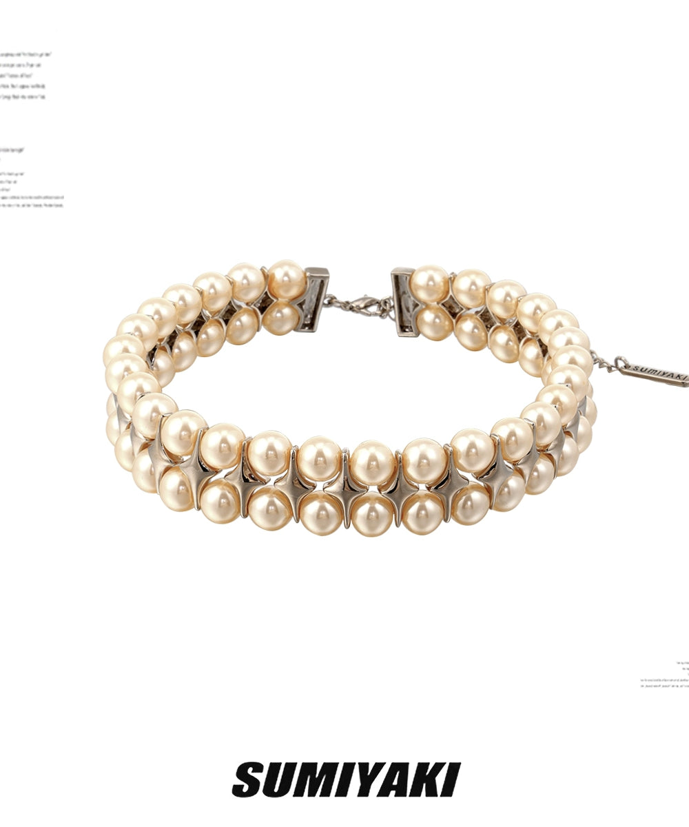 叠戴利器！SUMIYAKI直接封神的双层芒星珍珠项链小众高级感锁骨链