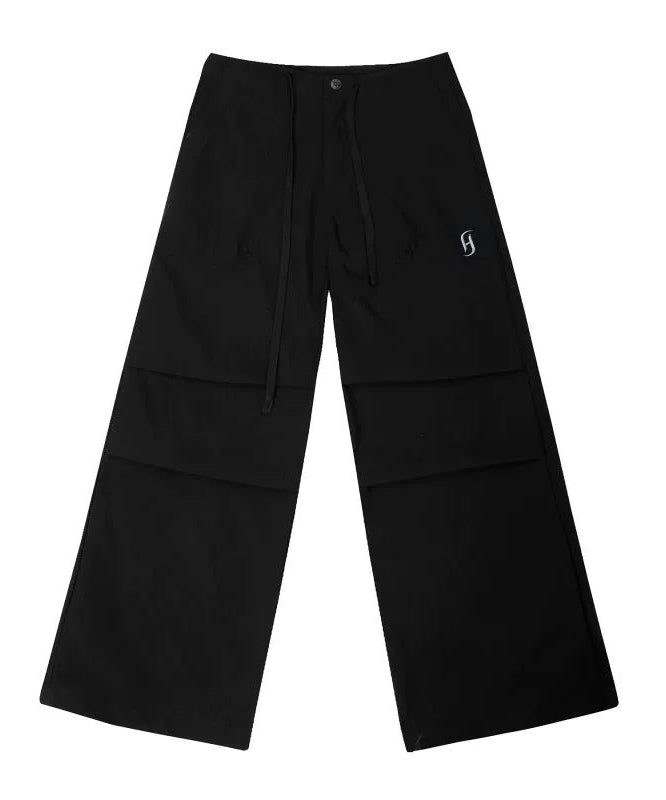 【限时特价】JHYQ春秋美式褶皱伞兵工装裤男潮牌宽松可束脚休闲裤