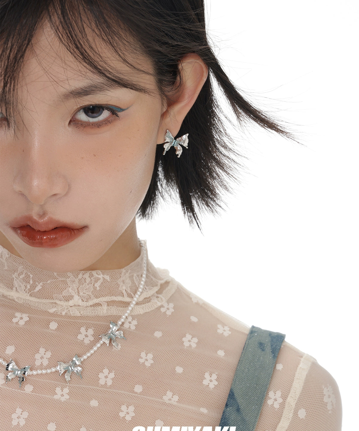 蝴蝶回归！SUMIYAKI原创设计异度蝴蝶系列银针耳环女小众气质耳钉