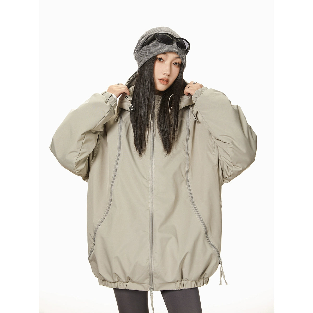 ICH MODE 美式冲锋衣棉服女连帽秋冬季加厚夹棉外套棉袄2025新款