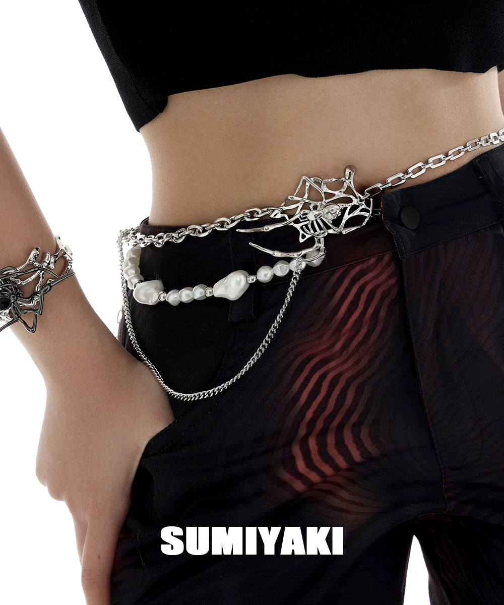 辣妹闭眼入！SUMIYAKI原创禁忌系列蛛网腰链裤链