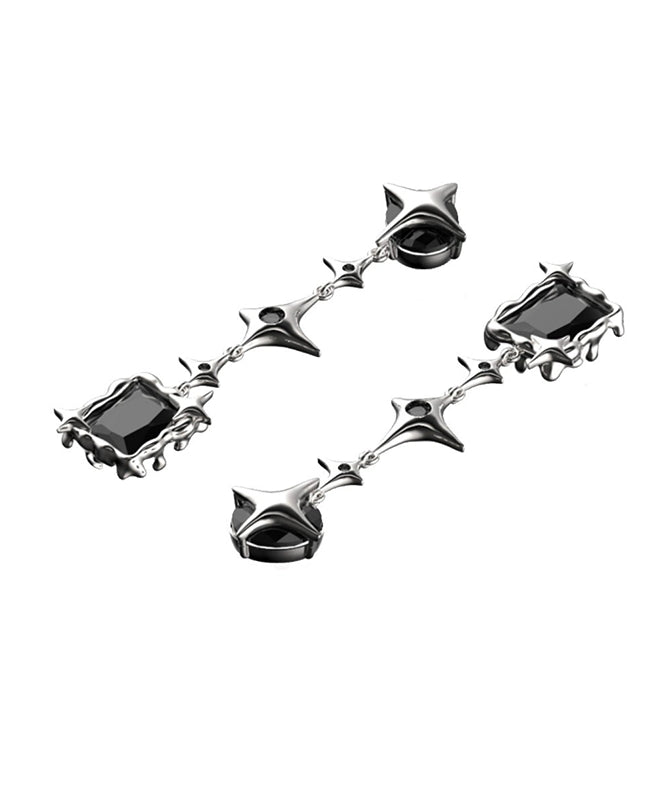 【刘忻同款】SUMIYAKI 禁忌芒星耳环新款耳钉耳夹女长款高街耳饰