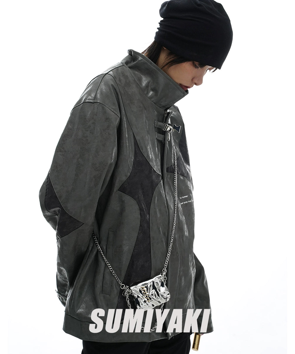 限量！SUMIYAKI原创液态金属褶皱mini口红包包小众设计身体配饰