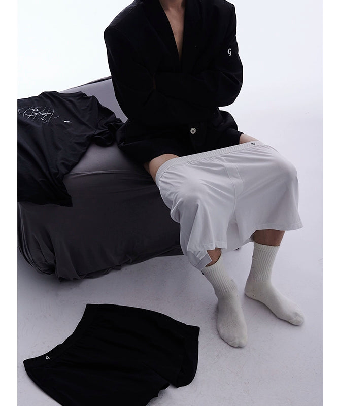 刺绣Sagging风凹造型短裤内搭舒适家居裤男女同款TERRAINCOGNITA