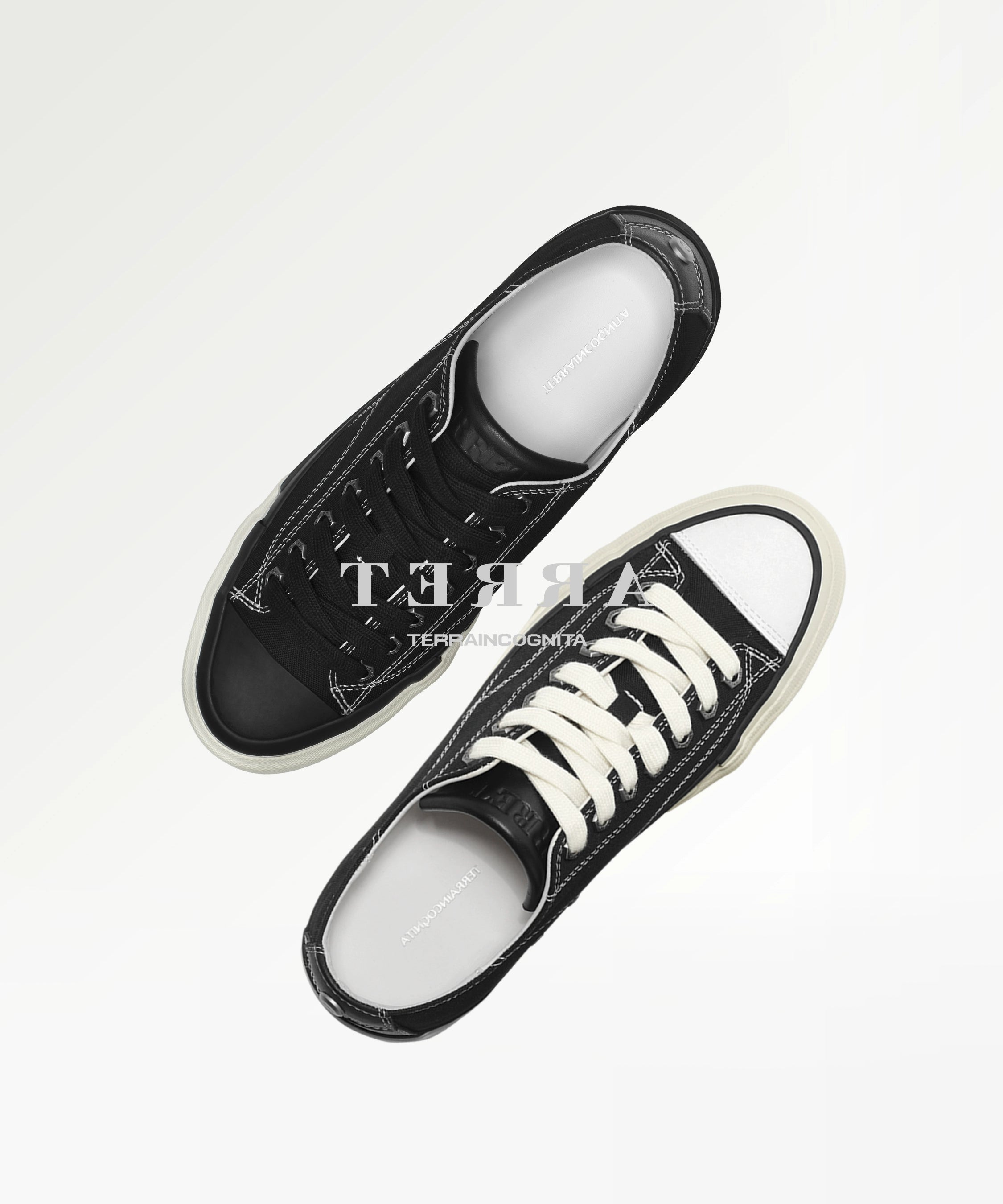 紫标牛皮拼接硫化低帮帆布板鞋休闲通勤厚底增高TERRAINCOGNITA