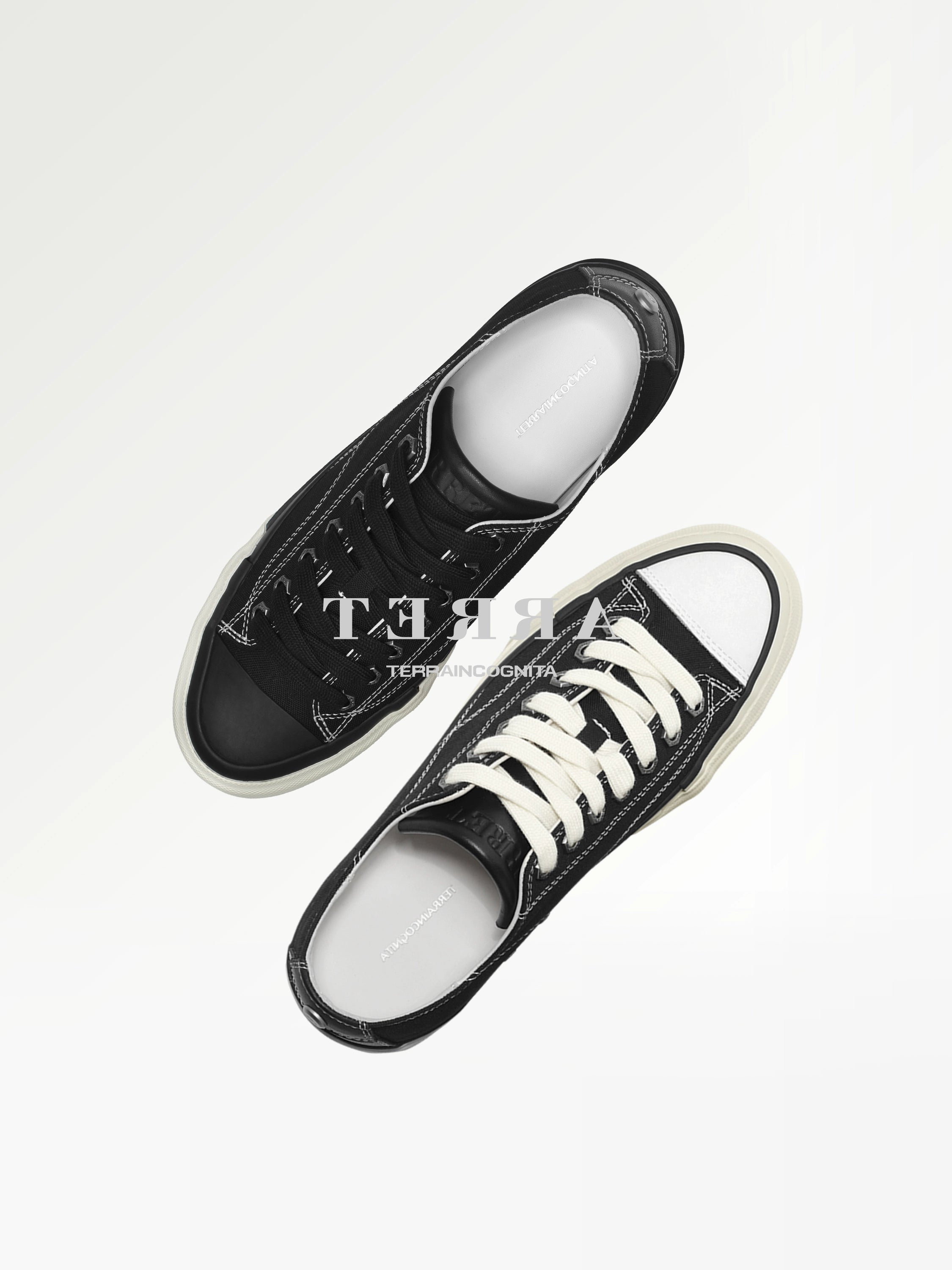 紫标牛皮拼接硫化低帮帆布板鞋休闲通勤厚底增高TERRAINCOGNITA