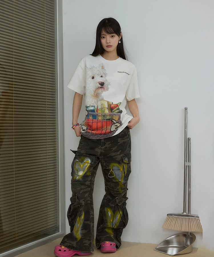 “西高弟弟”｜eeee小众趣味感西高小狗T恤原创设计感短袖夏25SS