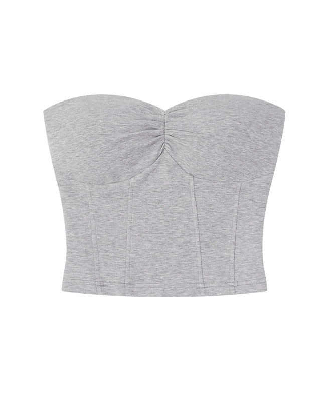 野生zero白黑红灰色无肩带针织抹胸带胸垫女外穿内搭修身辣妹上衣