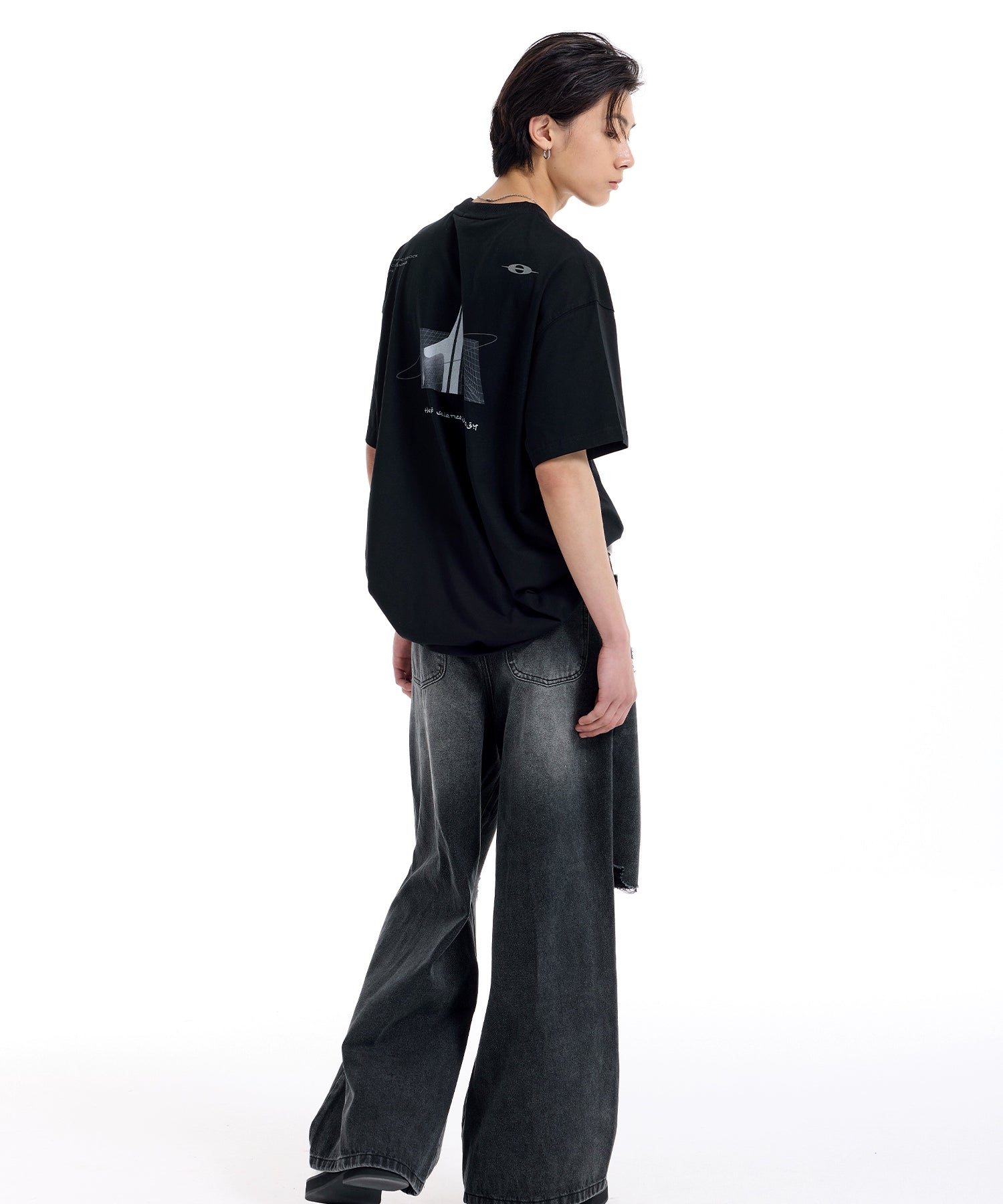 宽松舒适百搭休闲短袖3m反光主题直喷印花T恤男女TERRAINCOGNITA