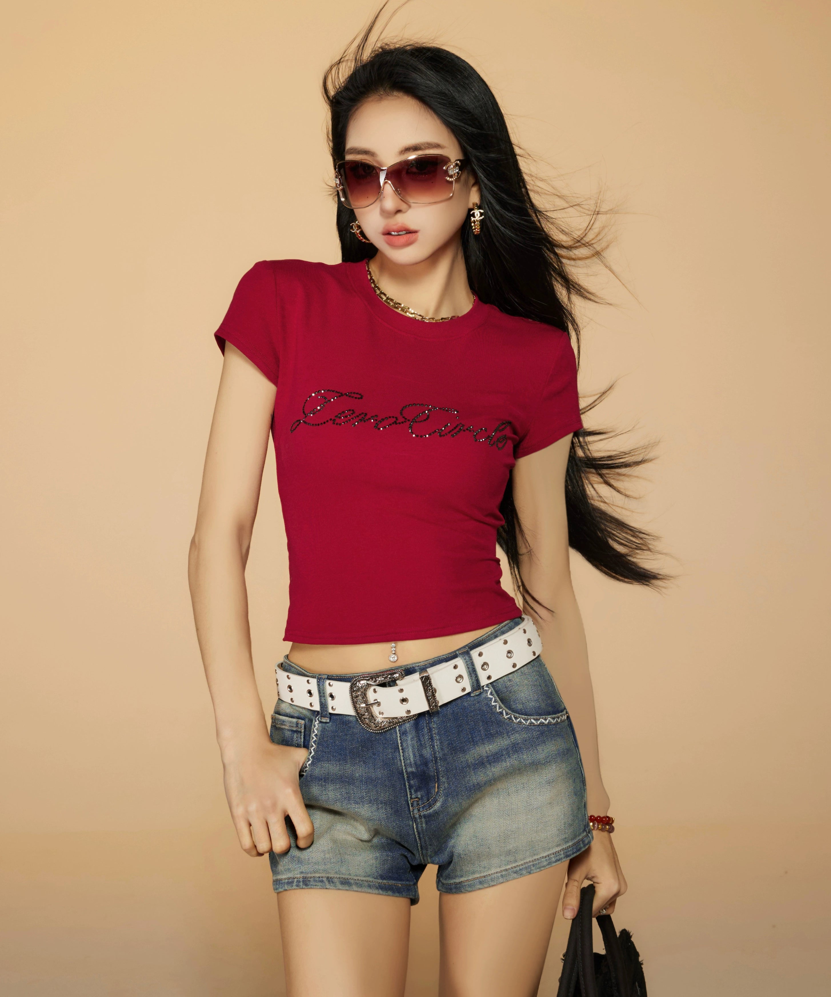 野生zerocircle白色腰带女高级设计感小众装饰配裙子百搭松紧皮带