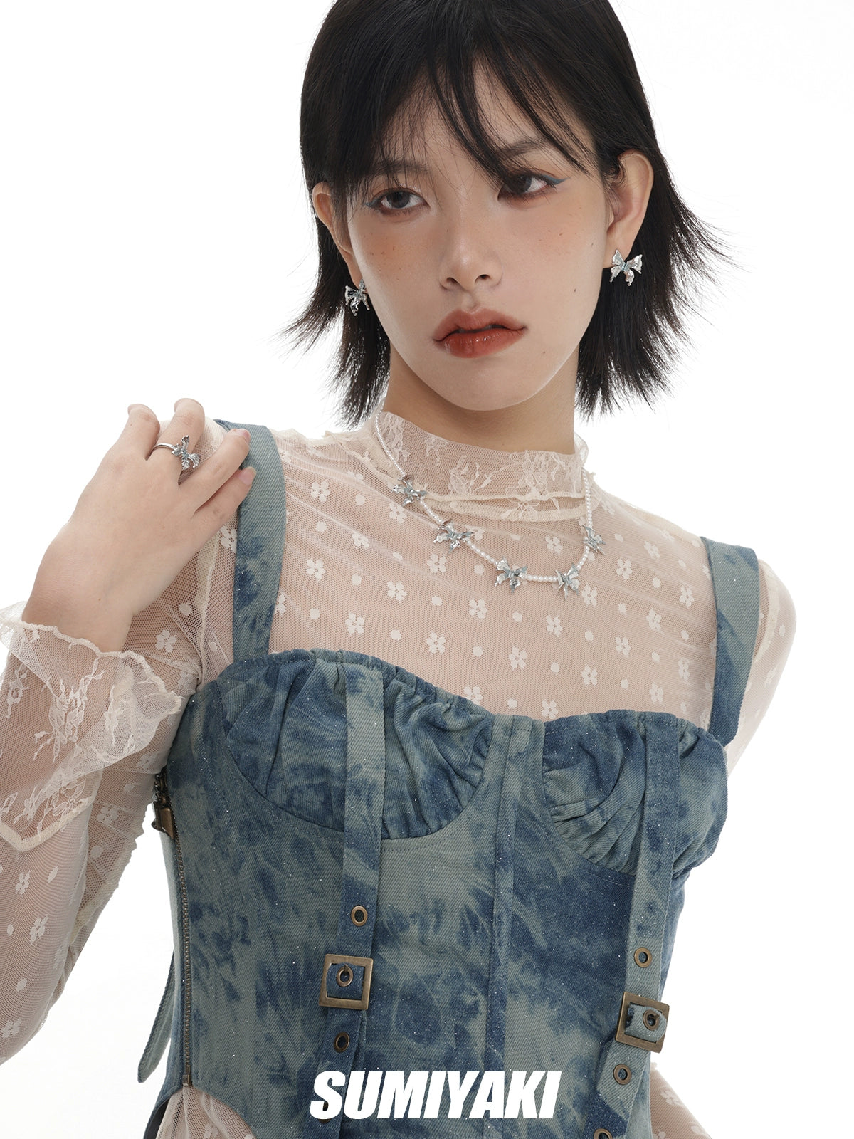 蝴蝶回归！SUMIYAKI原创设计异度蝴蝶系列银针耳环女小众气质耳钉