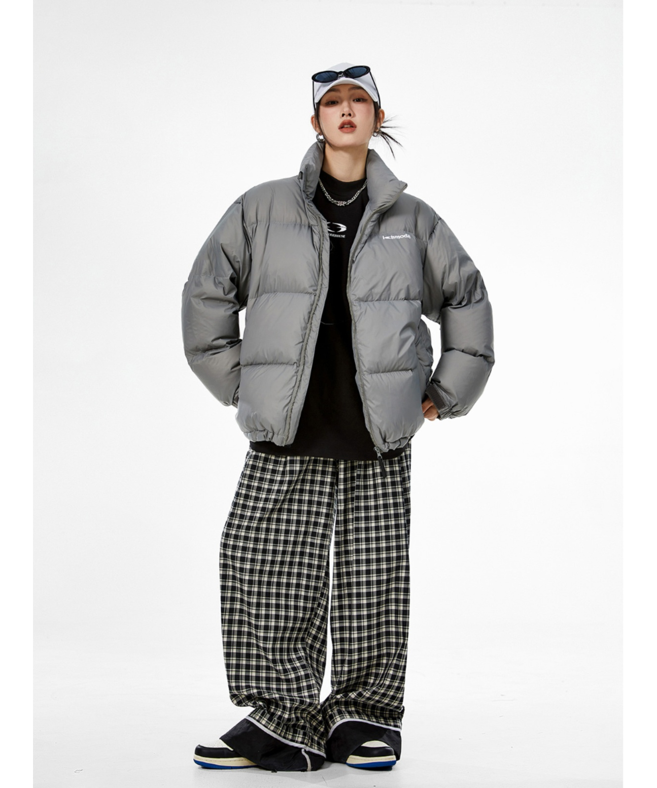 ICH MODE 美式复古90白鸭绒轻薄羽绒服女冬季2025新款宽松面包服