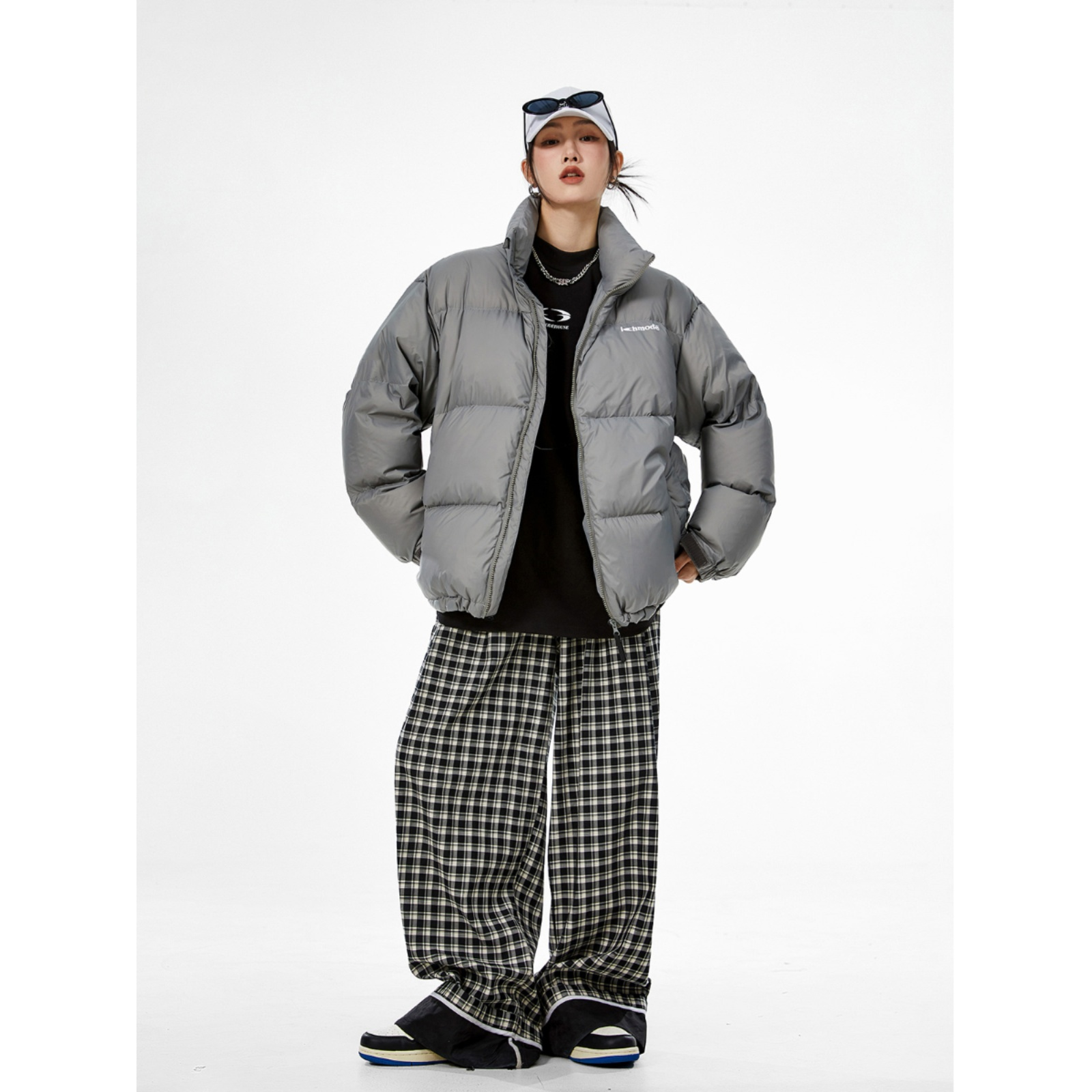 ICH MODE 美式复古90白鸭绒轻薄羽绒服女冬季2025新款宽松面包服