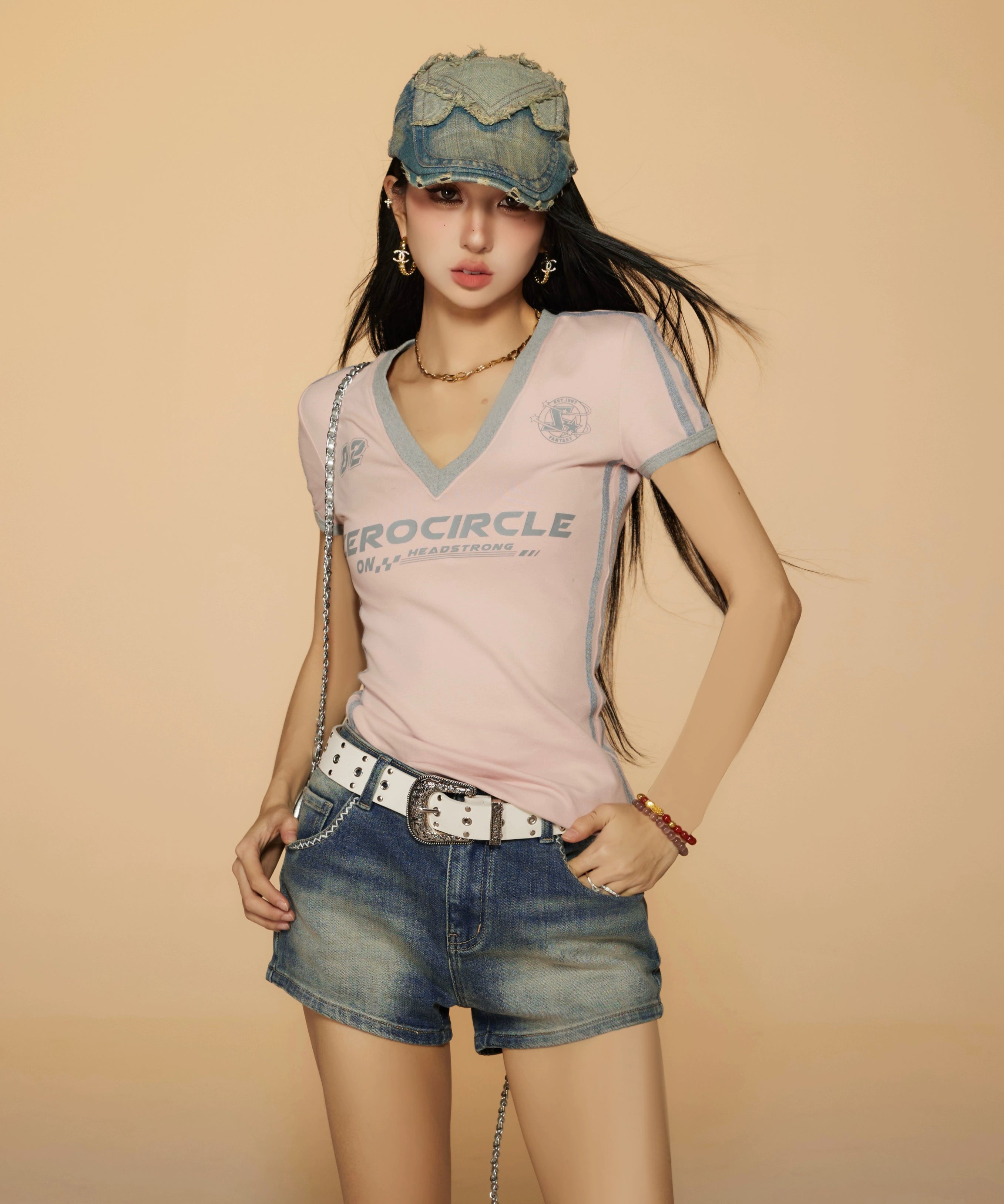 野生zerocircle白色腰带女高级设计感小众装饰配裙子百搭松紧皮带