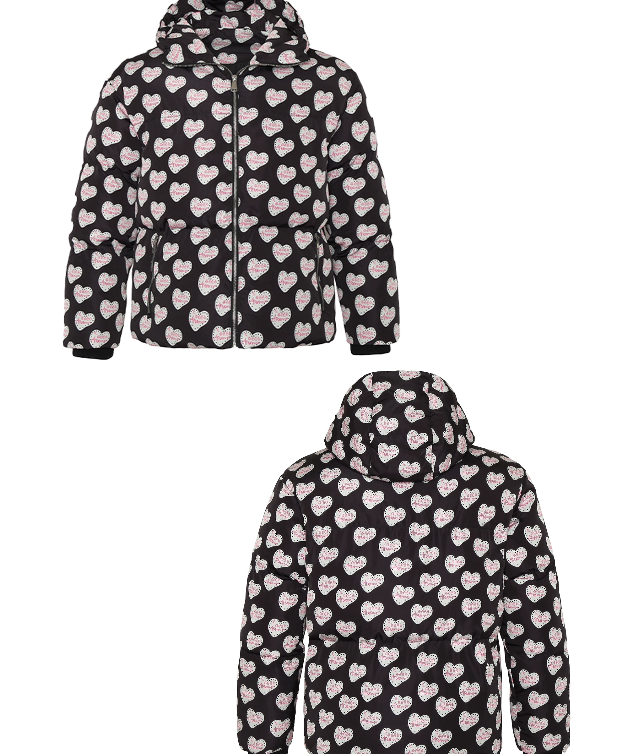 eeeeArtmonster满印面包服立领棉服男女秋冬潮牌复古宽松休闲外套