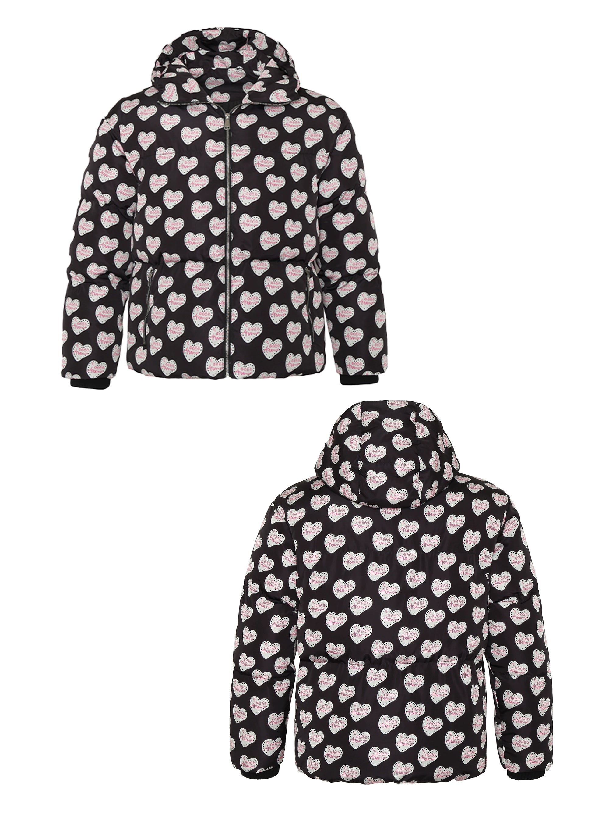 eeeeArtmonster满印面包服立领棉服男女秋冬潮牌复古宽松休闲外套