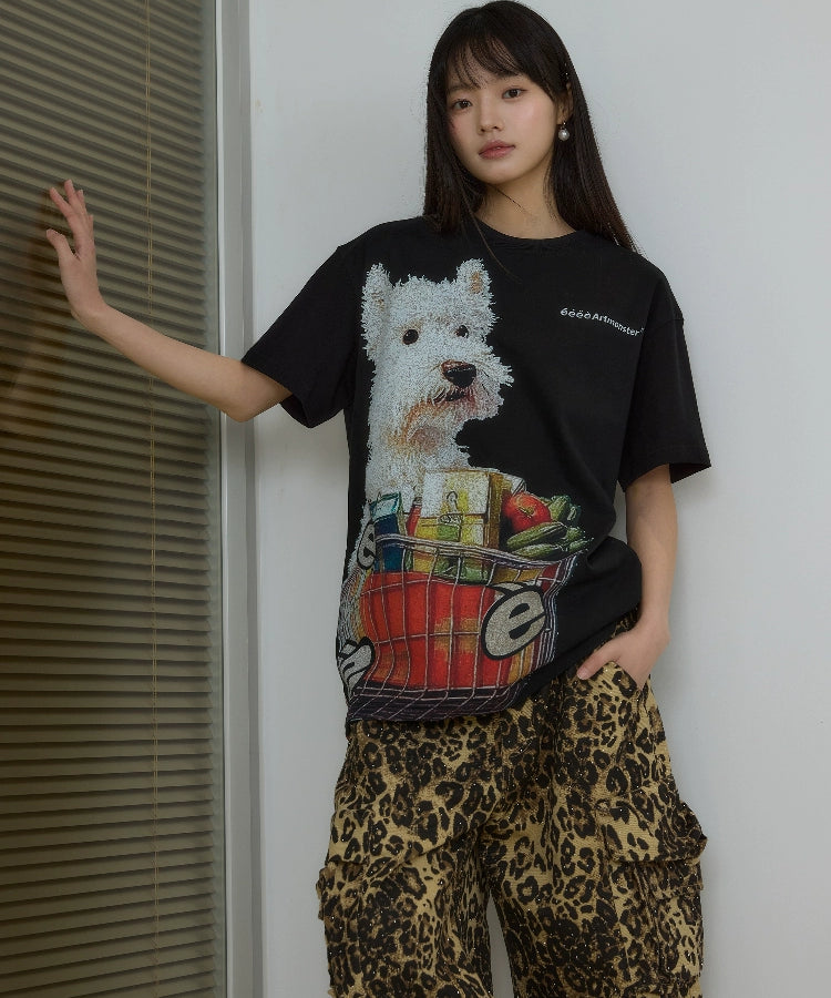 “西高弟弟”｜eeee小众趣味感西高小狗T恤原创设计感短袖夏25SS