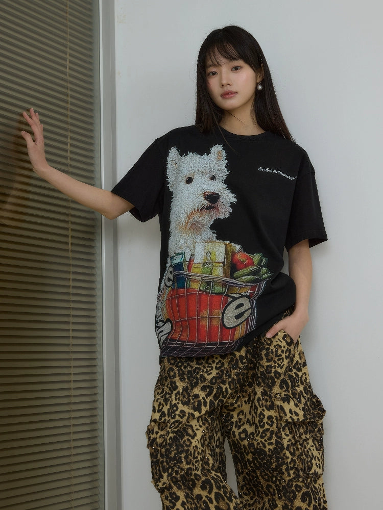 “西高弟弟”｜eeee小众趣味感西高小狗T恤原创设计感短袖夏25SS