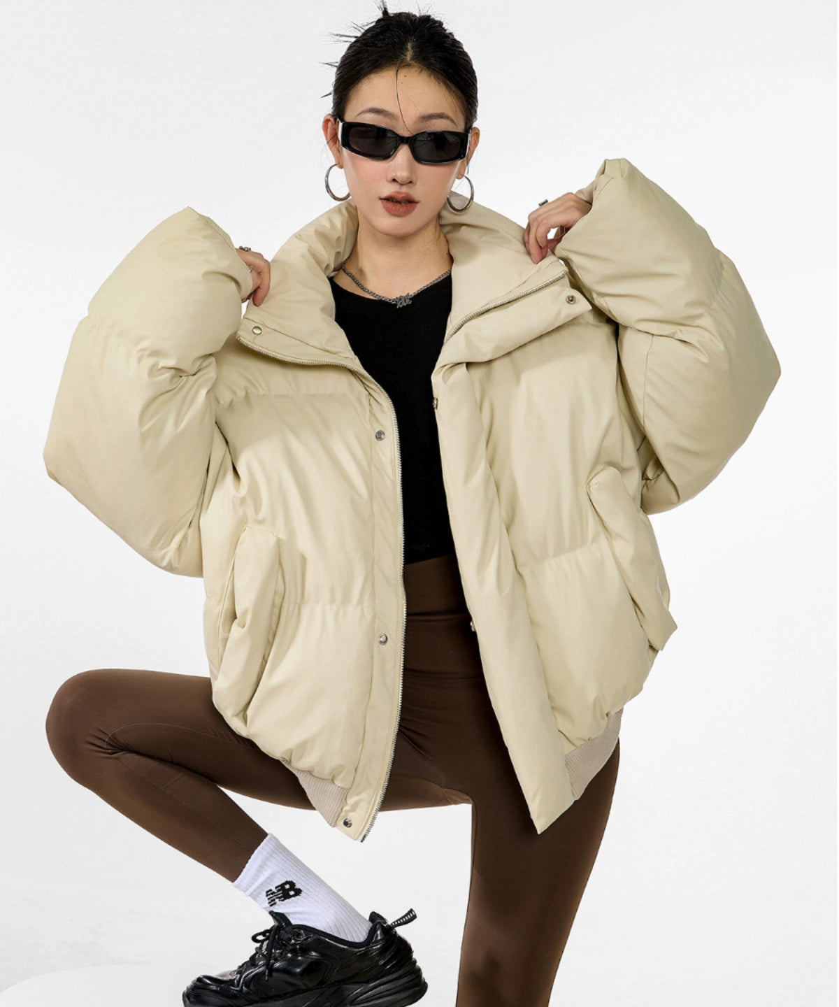 ICH MODE 美式复古短款棉服女冬季2025新款棉衣夹棉外套加厚棉袄