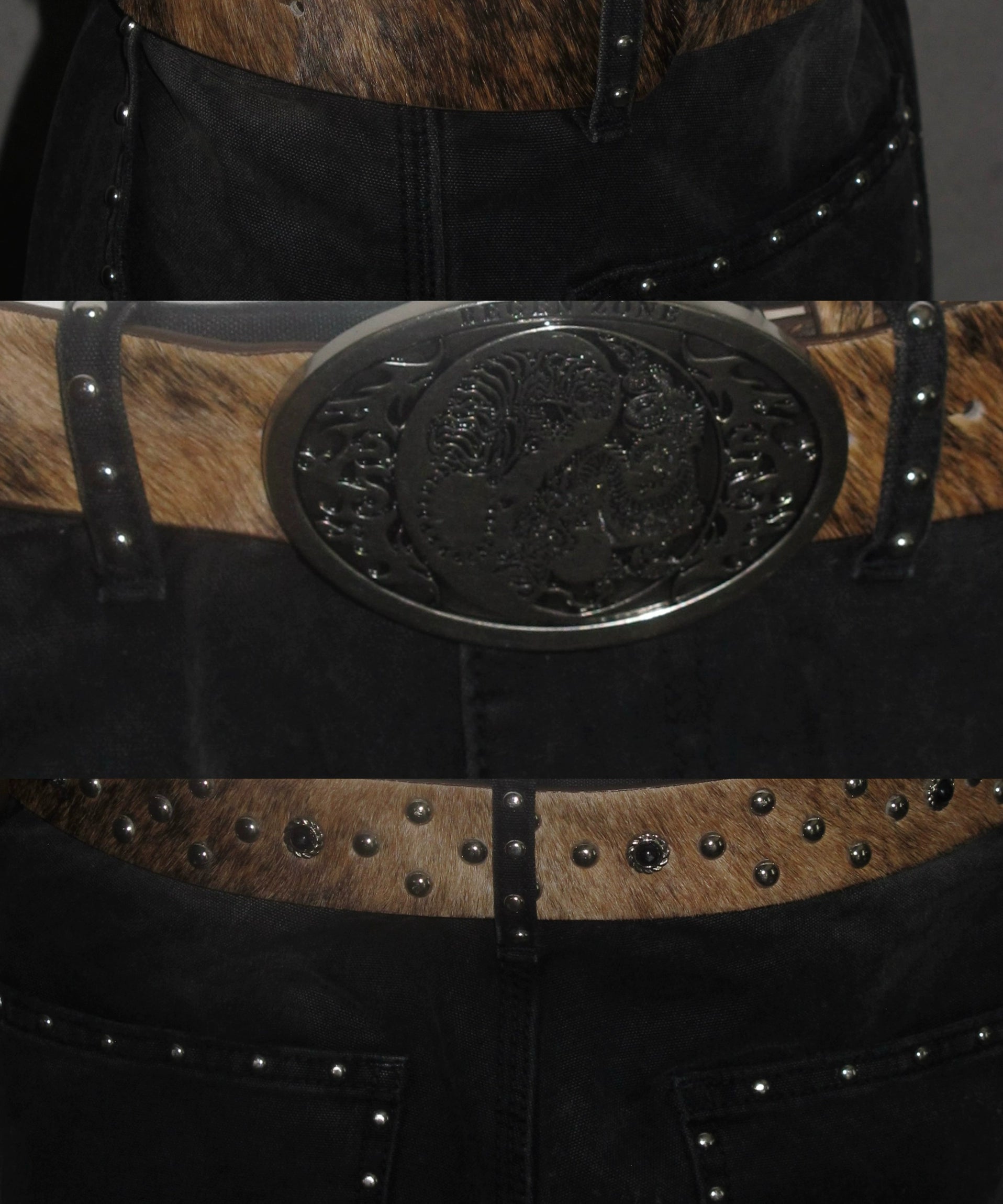 【Gai/布瑞吉/脆皮/李大奔/杨和苏同款】RZ 进口头层马毛龙虎皮带