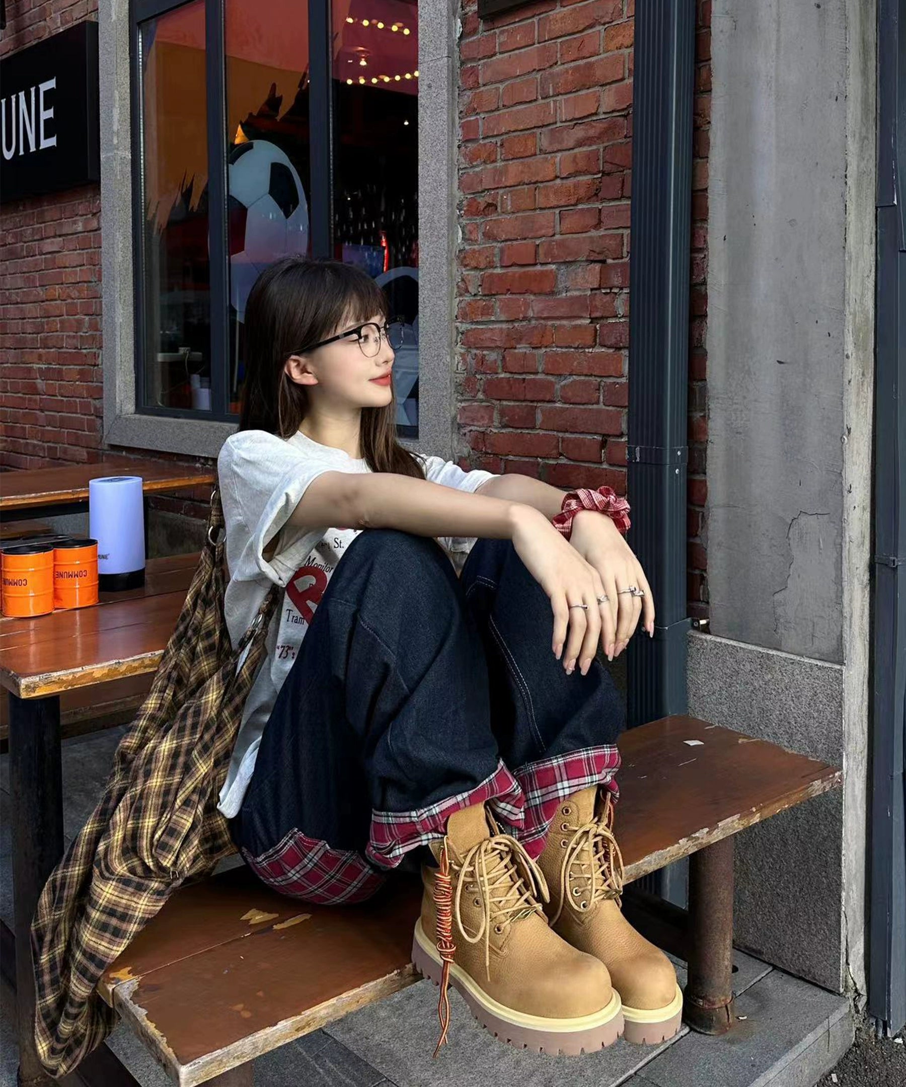 明星同款牛皮特质香厚底大黄靴马丁靴户外百搭秋冬TERRAINCOGNITA