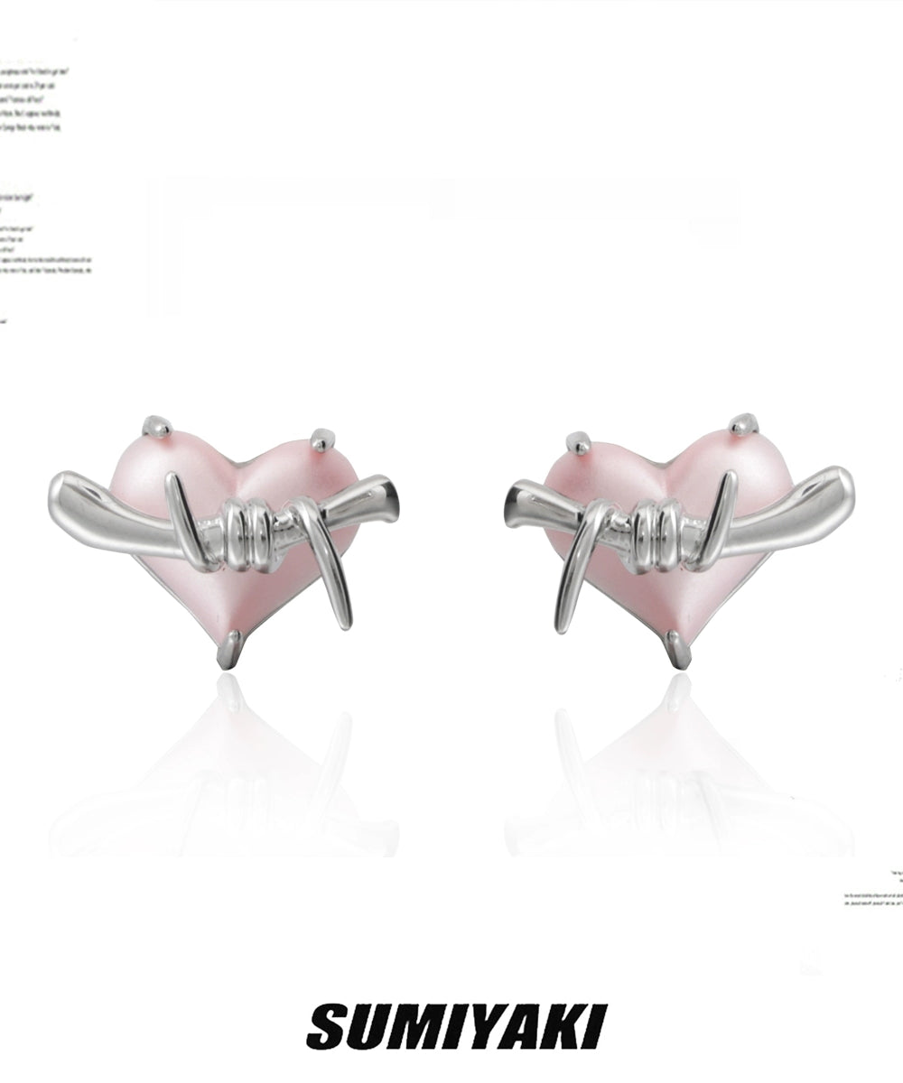 气球耳环！SUMIYAKI原创告白气球系列耳环女立体气球爱心粉色耳饰