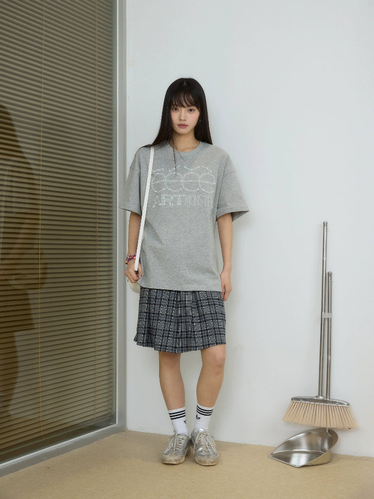 “珠光宝气”|eeee小众设计感珍珠字母短袖宽松基础LOGO多色T恤夏