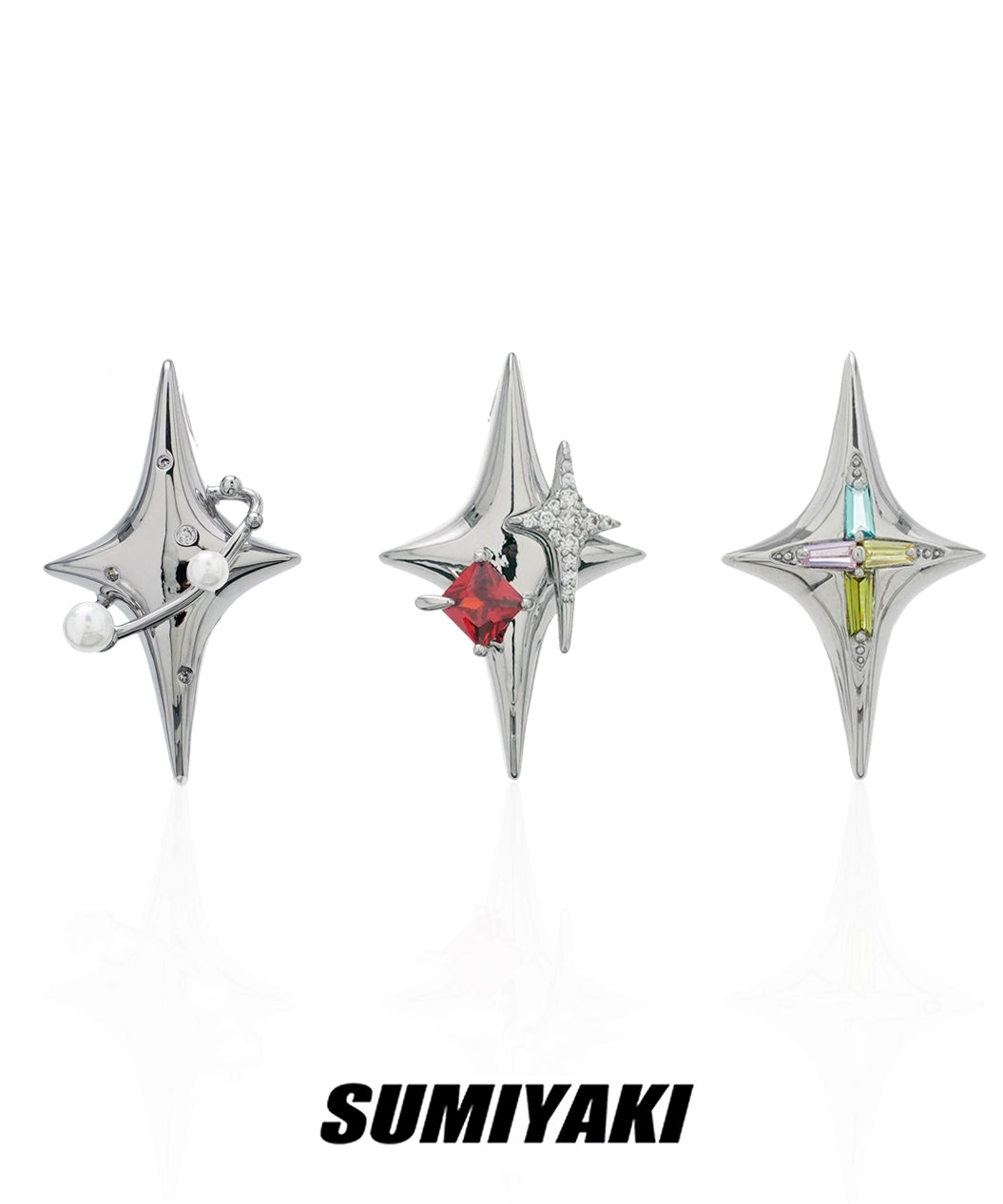 捂紧钱包再进！SUMIYAKI原创星体耳环新款星芒耳夹设计感甜酷耳饰