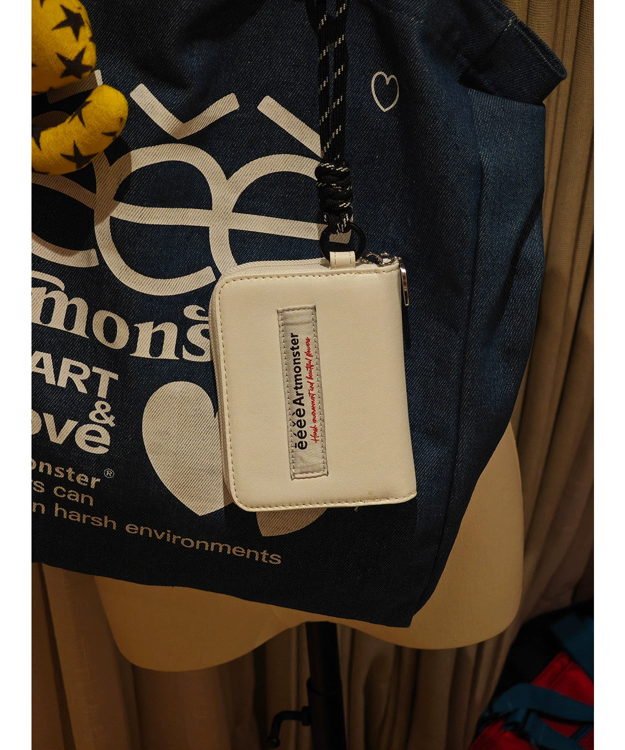 eeeeArtmonster“丢三落四”皮质零钱包个性涂鸦耳机包拉链卡包