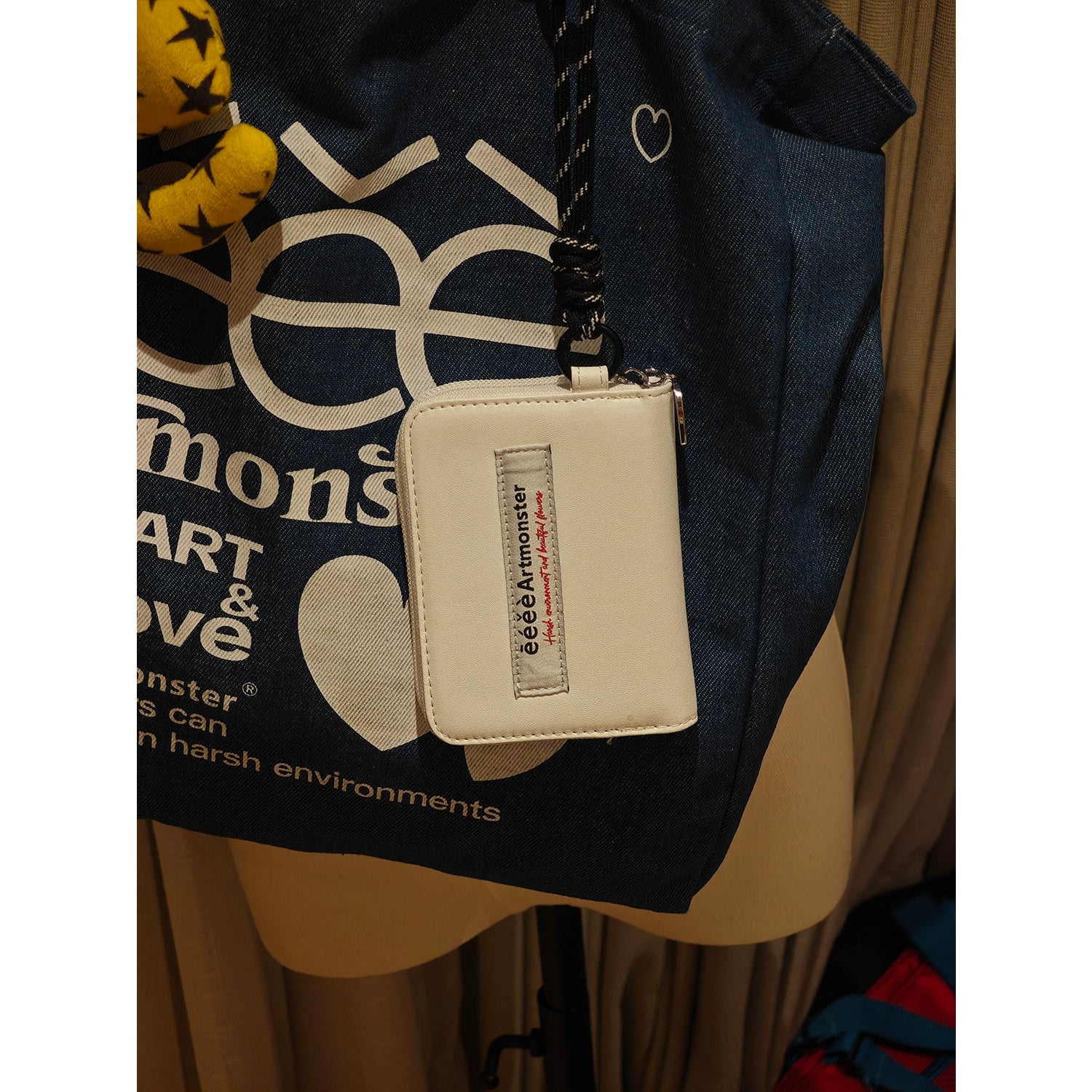 eeeeArtmonster“丢三落四”皮质零钱包个性涂鸦耳机包拉链卡包