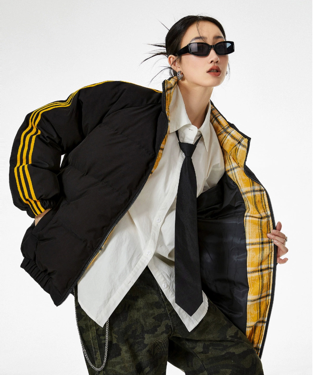 ICH MODE 美式复古棉服女冬季保暖加厚棉袄夹棉外套棉衣2025新款