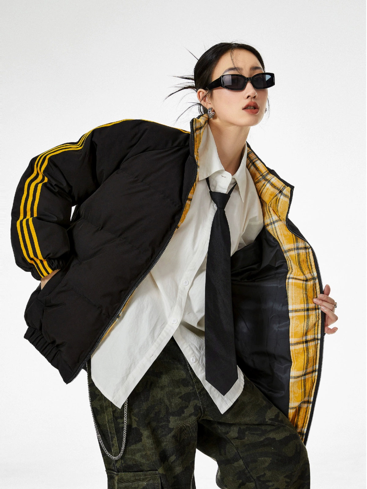 ICH MODE 美式复古棉服女冬季保暖加厚棉袄夹棉外套棉衣2025新款