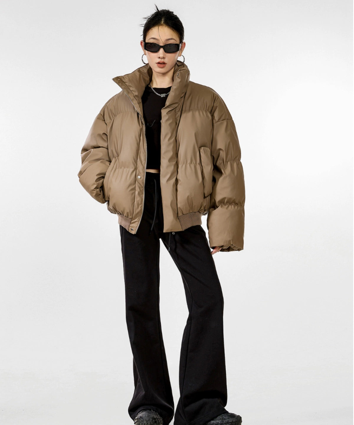 ICH MODE 美式复古短款棉服女冬季2025新款棉衣夹棉外套加厚棉袄