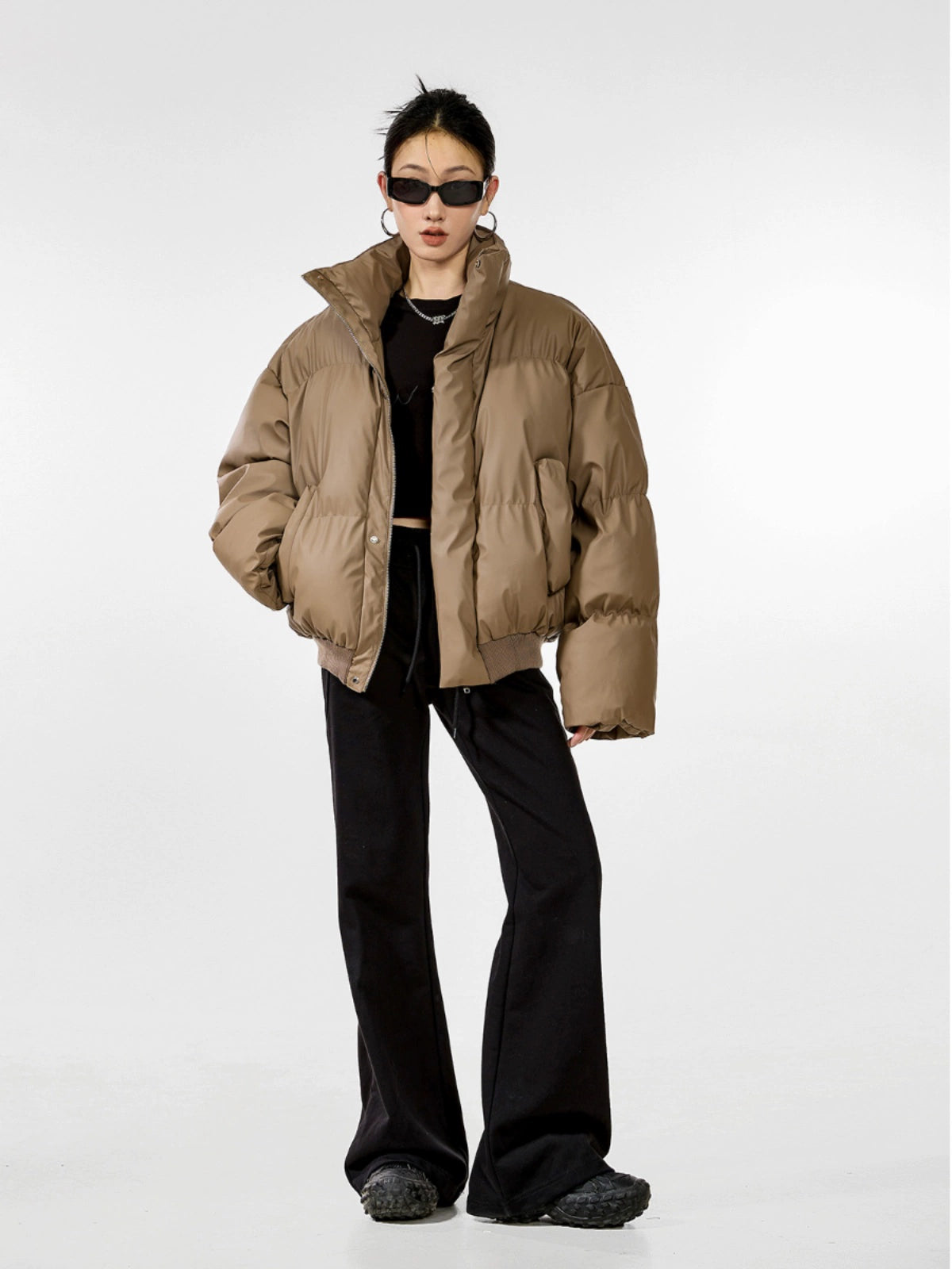 ICH MODE 美式复古短款棉服女冬季2025新款棉衣夹棉外套加厚棉袄