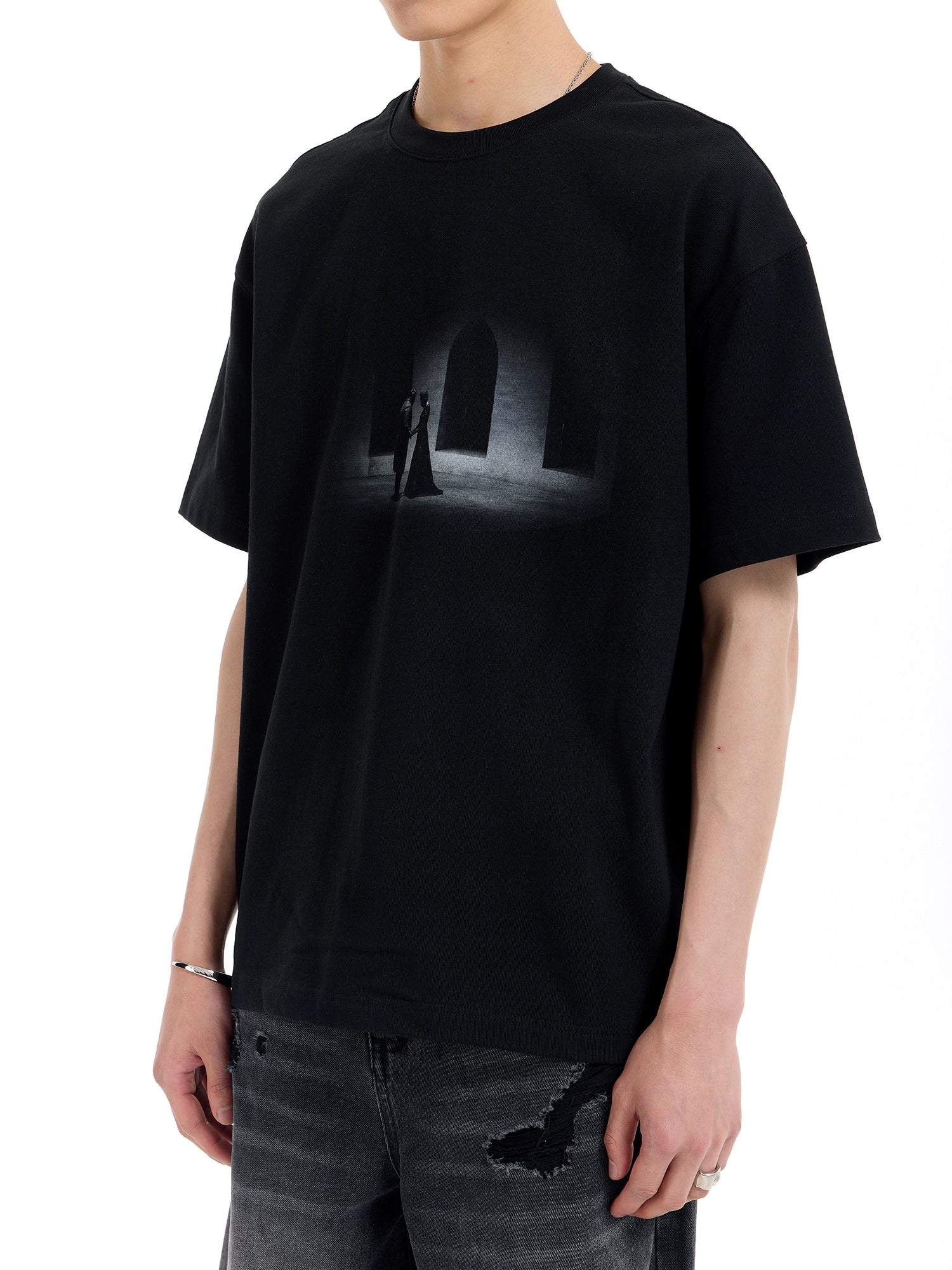 歌剧麦克白印花短袖休闲宽松百搭日常通勤T恤男女TERRAINCOGNITA