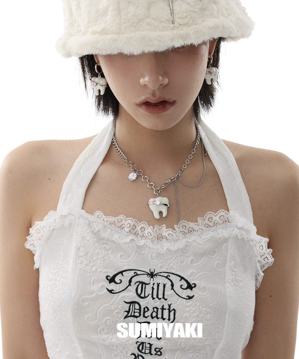 太可爱了吧！SUMIYAKI 甜酷限定 原创牙呀系列耳环