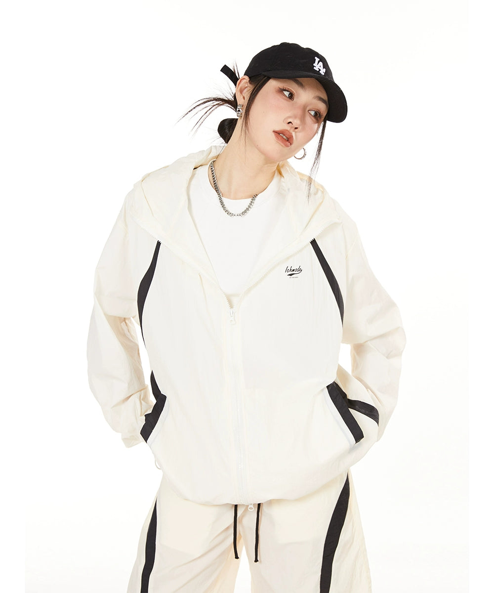 ICH MODE 美式upf50+防晒衣外套女夏季宽松流行轻薄户外运动上衣