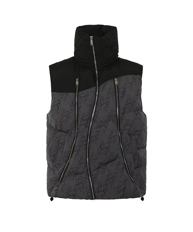 eeeeArtmonster爱心立领背心羽绒棉马甲男女加厚保暖坎肩外套棉服