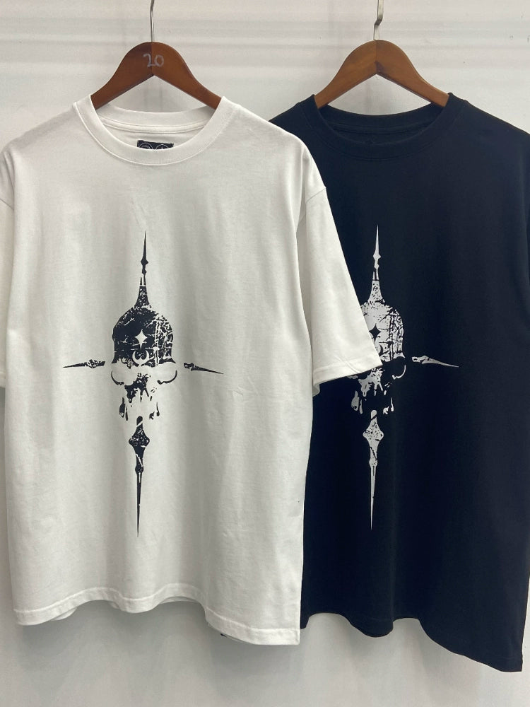 小众潮牌THUG CLUB印花短袖宽松百搭设计感半袖2025新款上衣潮ins