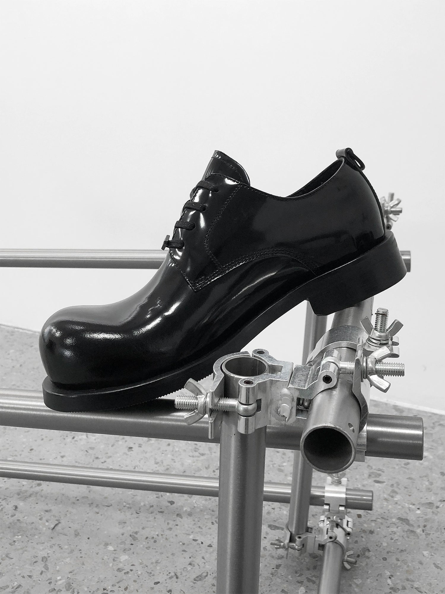 漆皮圆翘头米奇德比真皮皮鞋休闲百搭特质香底TERRAINCOGNITA