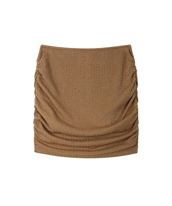 野生zero 红色针织套装女春夏修身显瘦喇叭袖上衣包臀半身裙子